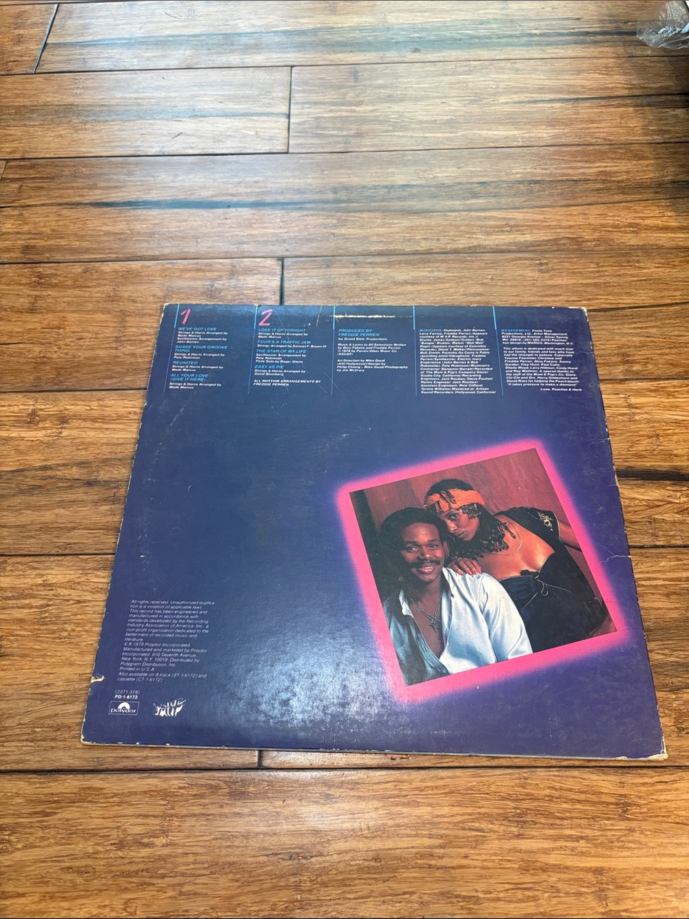 Vintage Peaches & Herb 2 Hot! Vinyl LP Album Record - Picture 3 of 7